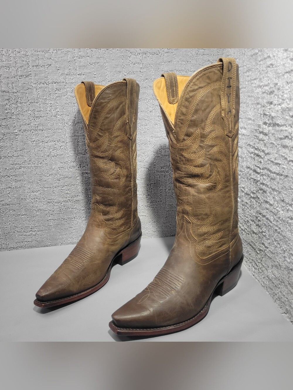 Tecovas The Annie Women's Size US 9B Cafe Goat Cowgirl 14" Boots - Picture 11 of 12